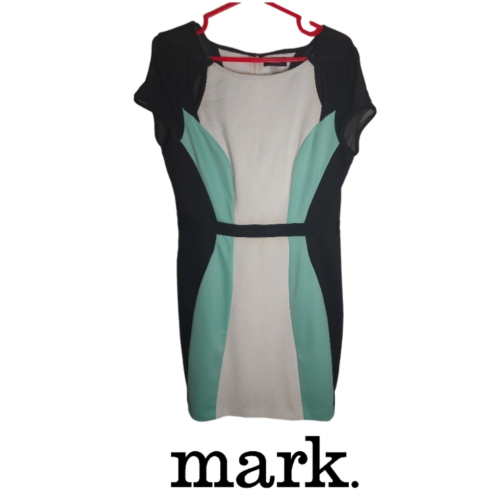 Mark. Dress With Mesh Sleeves